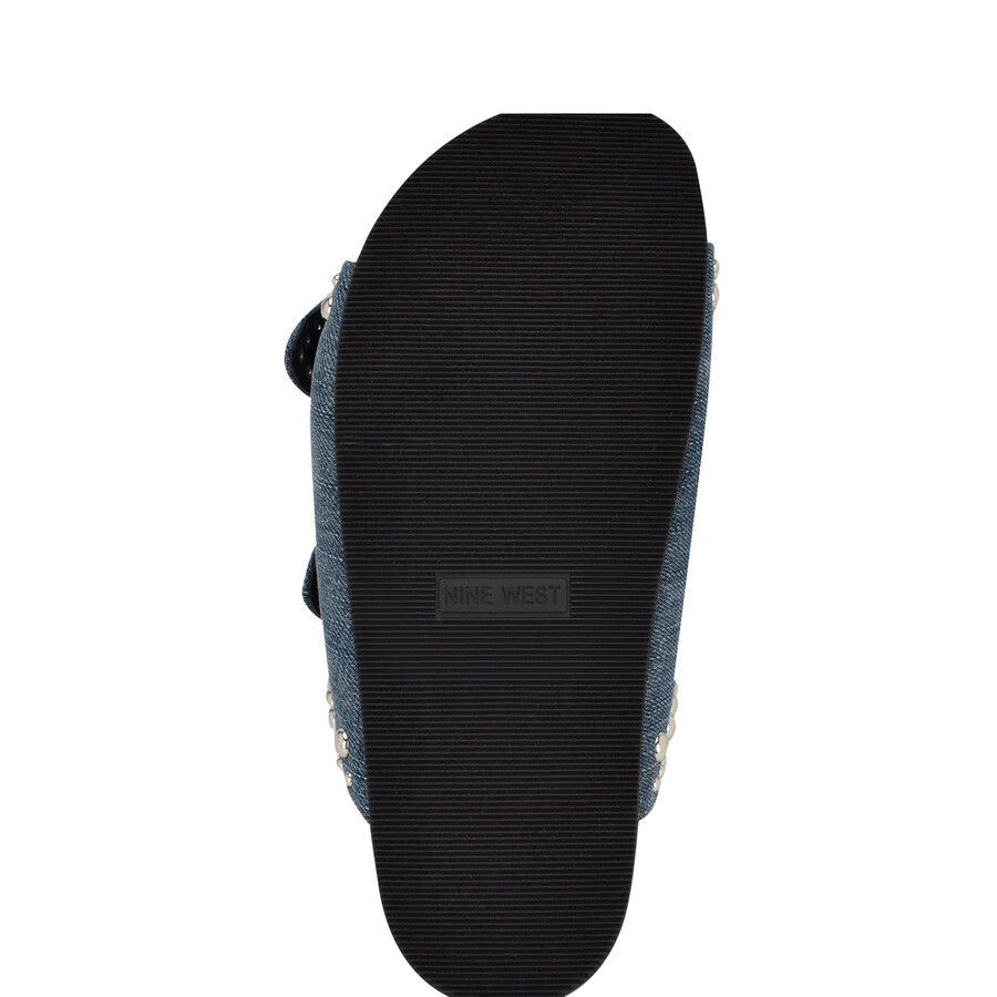 flinne sandalen mit fußbett und nieten