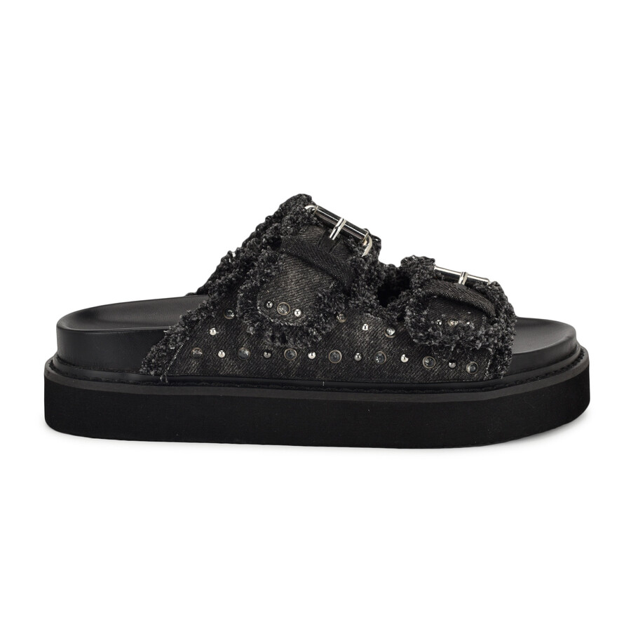 eleny slide-sandalen mit schnalle