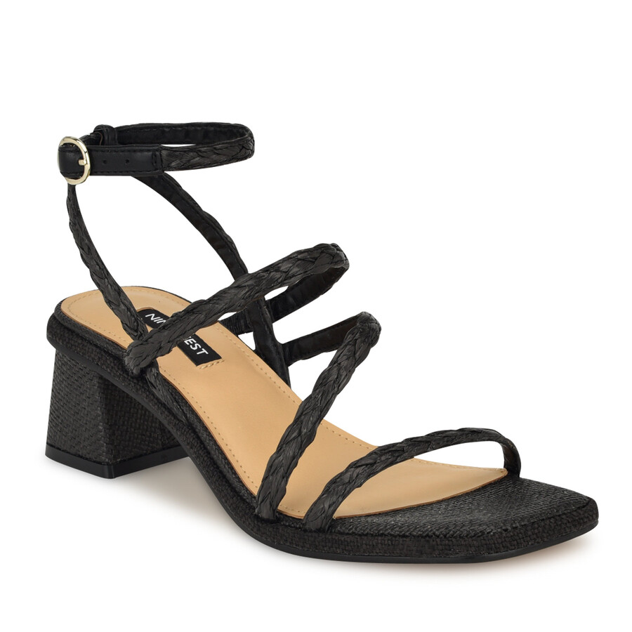 emolly raffia-sandalen mit blockabsatz