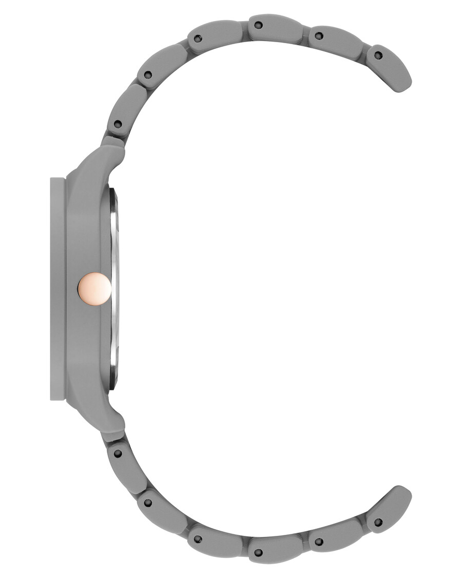 mini-armbanduhr mit gummiertem armband
