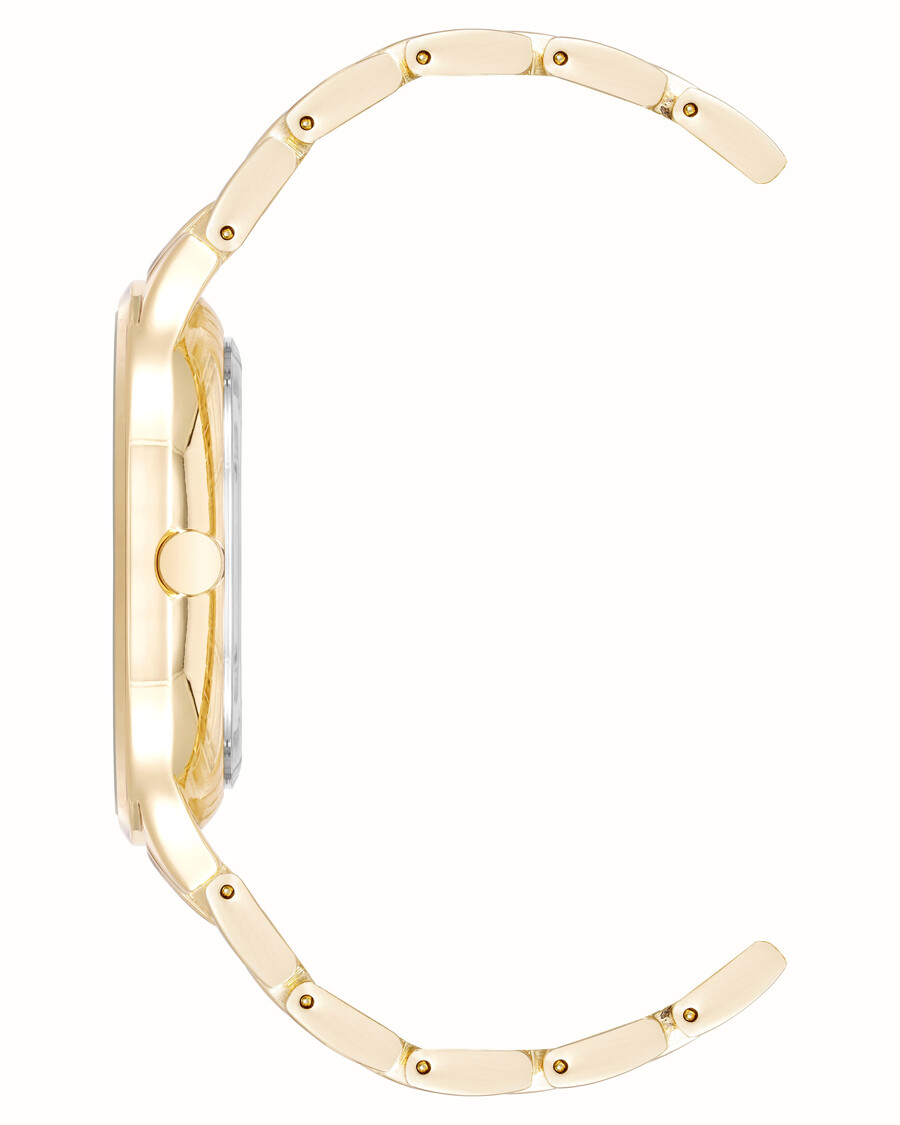 armbanduhr mit glitzerndem ombre-zifferblatt