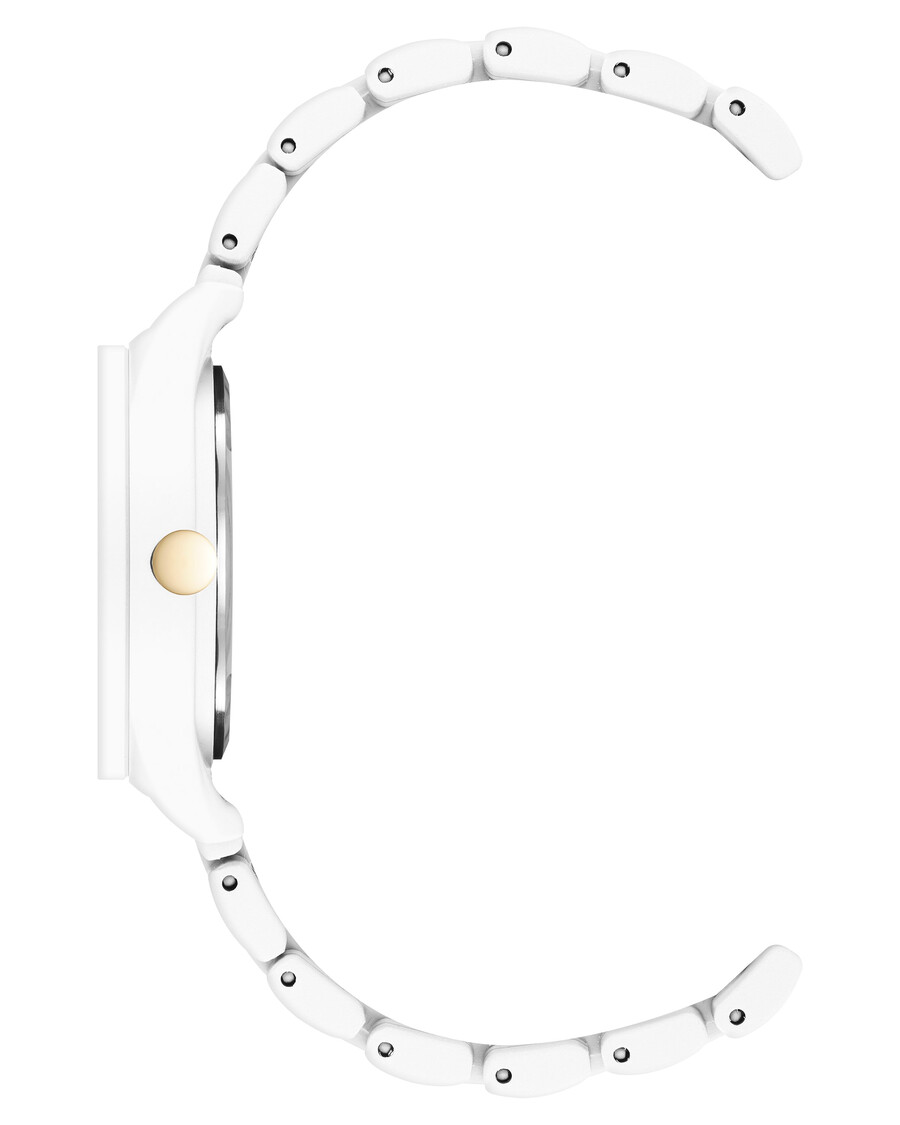 mini-armbanduhr mit gummiertem armband
