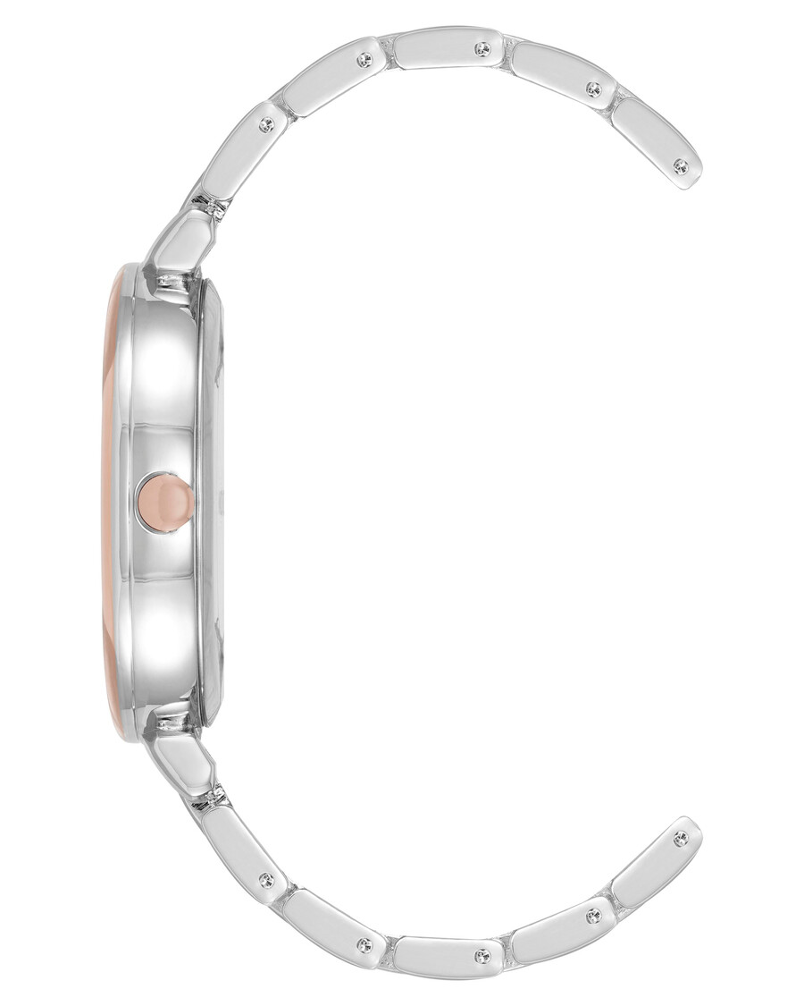 armbanduhr mit strukturiertem floralen zifferblatt