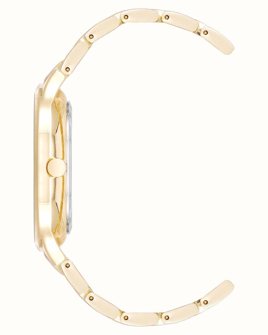 armbanduhr mit glitzerndem ombre-zifferblatt