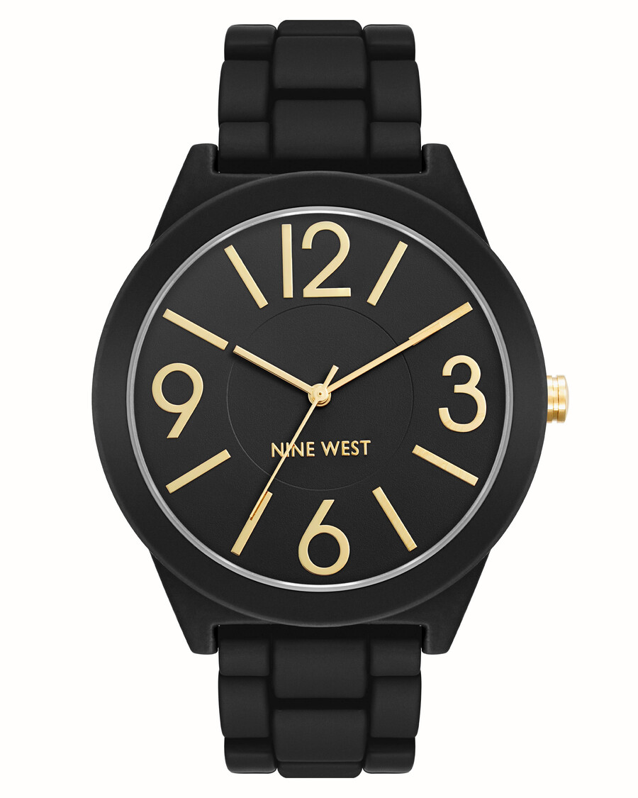 klassische gummierte armbanduhr