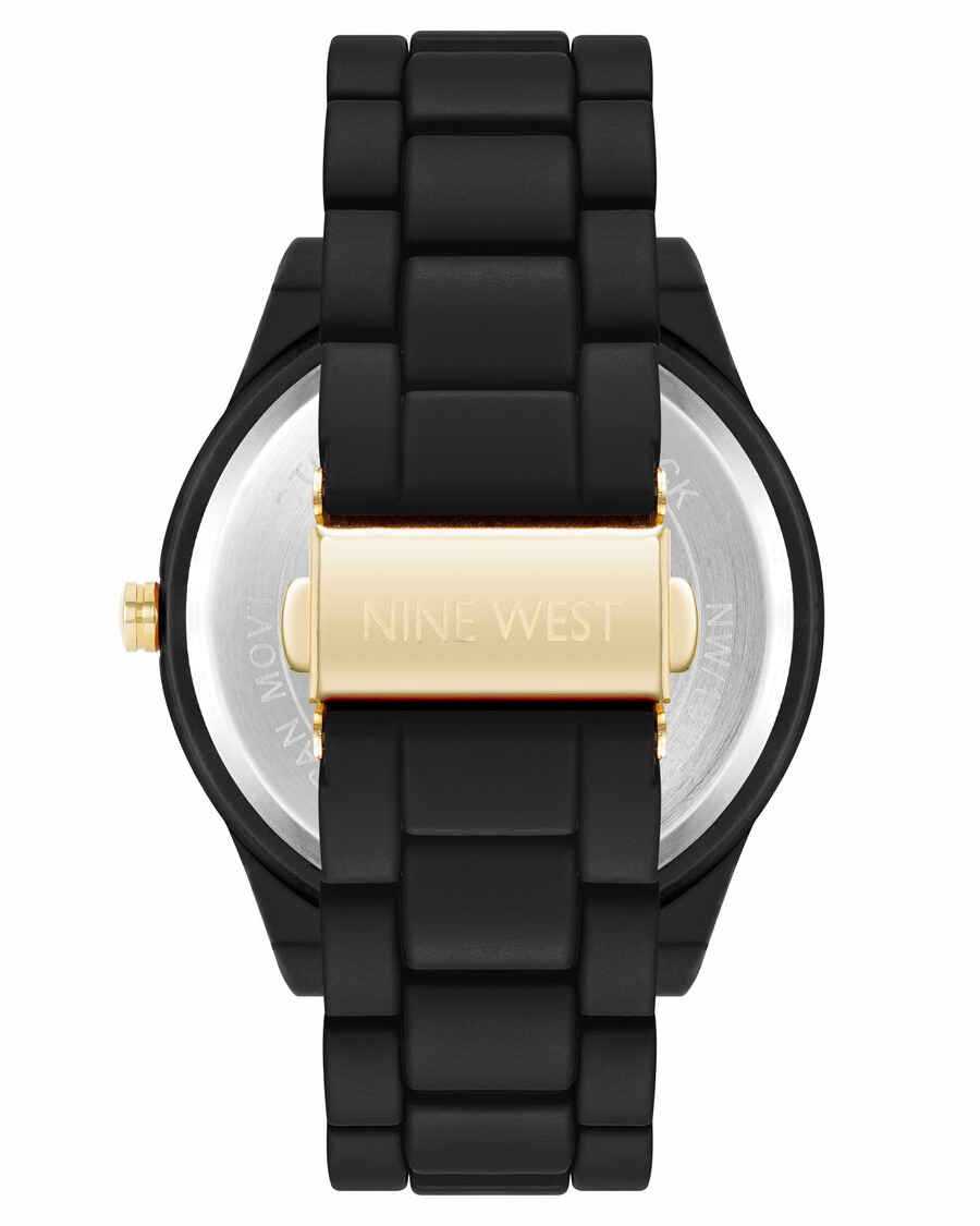 klassische gummierte armbanduhr