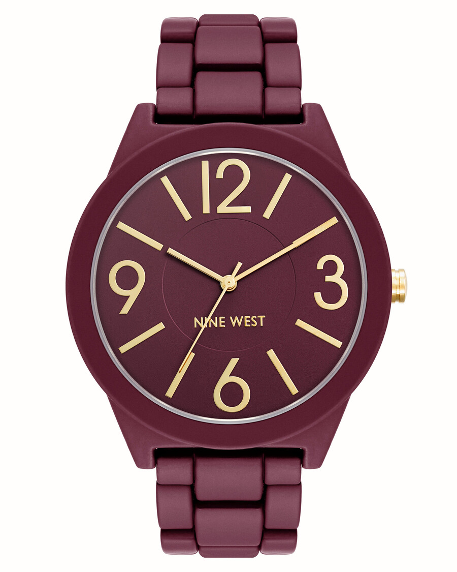 klassische gummierte armbanduhr