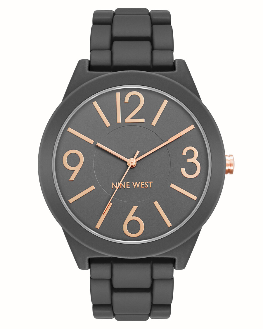 klassische gummierte armbanduhr