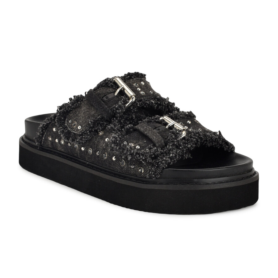 eleny slide-sandalen mit schnalle