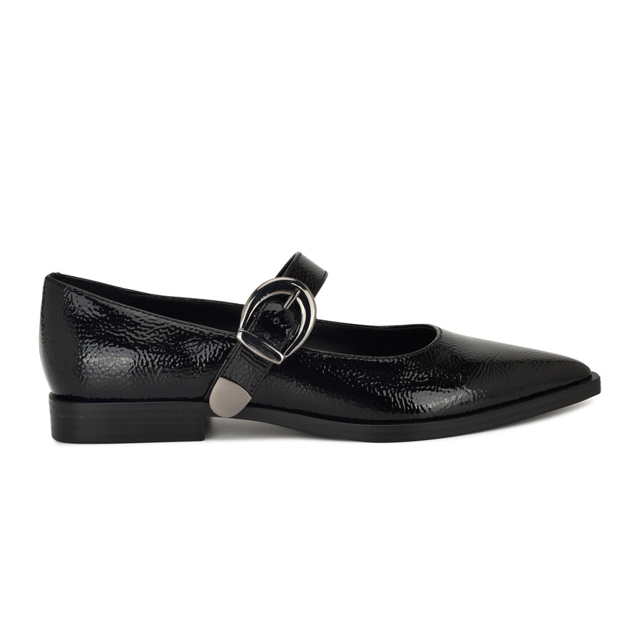 katrel – mary jane-schuhe mit spitzer zehenpartie