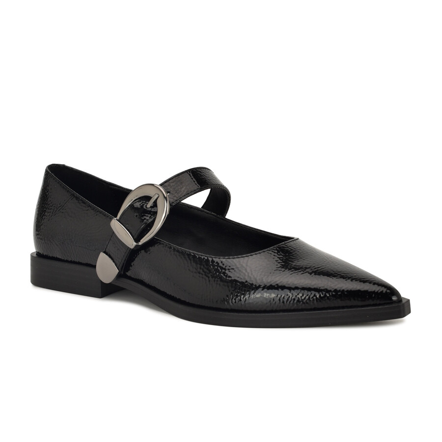 katrel – mary jane-schuhe mit spitzer zehenpartie
