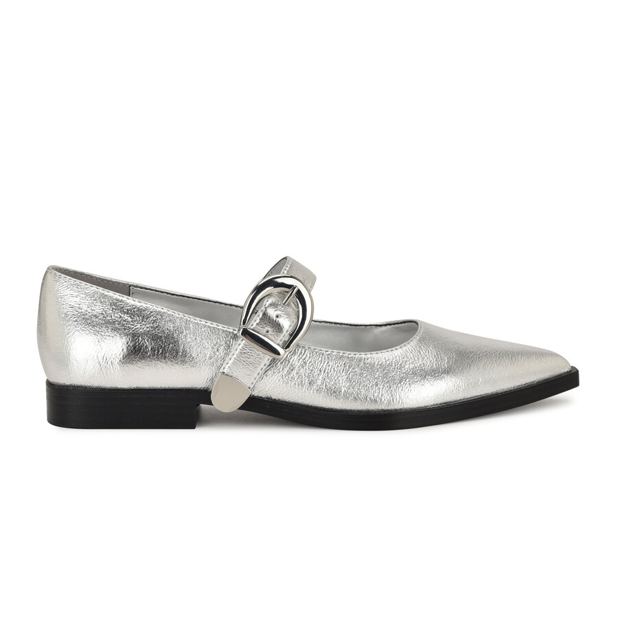 katrel – mary jane-schuhe mit spitzer zehenpartie