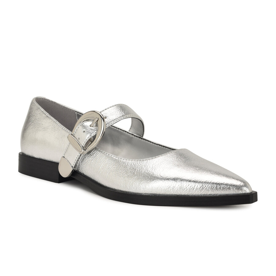 katrel – mary jane-schuhe mit spitzer zehenpartie