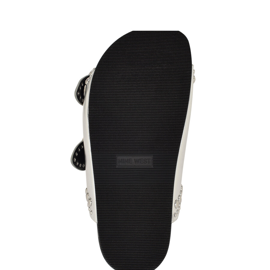 flinne sandalen mit fußbett und nieten
