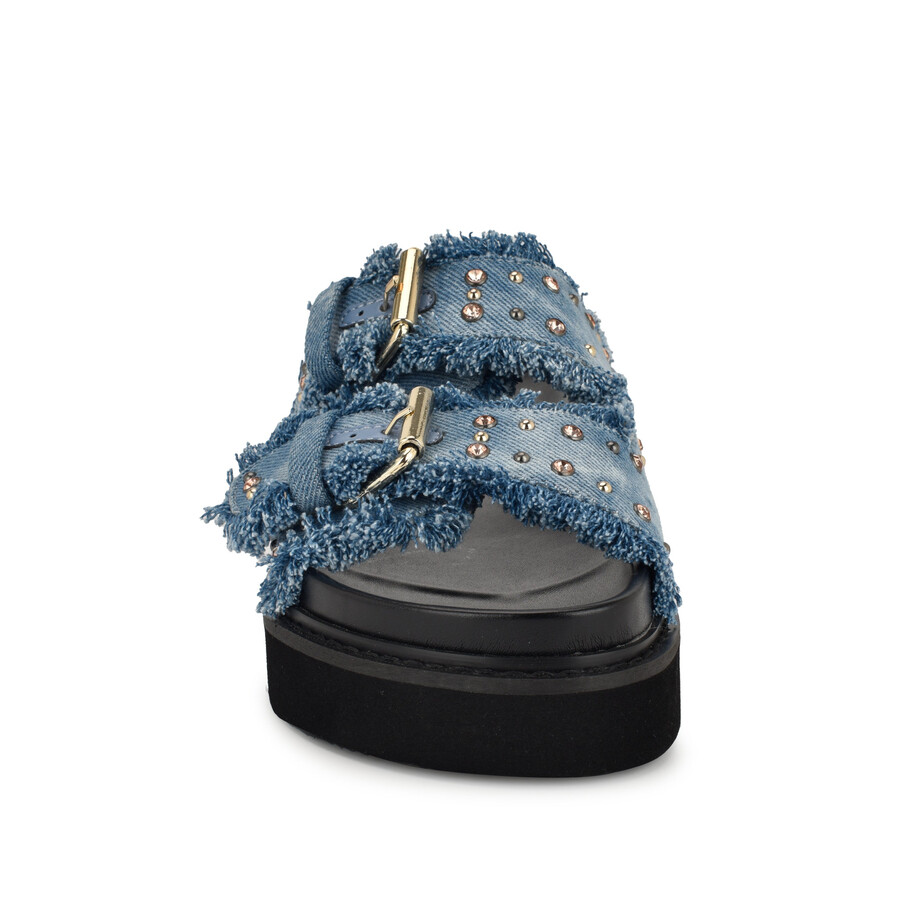 eleny slide-sandalen mit schnalle