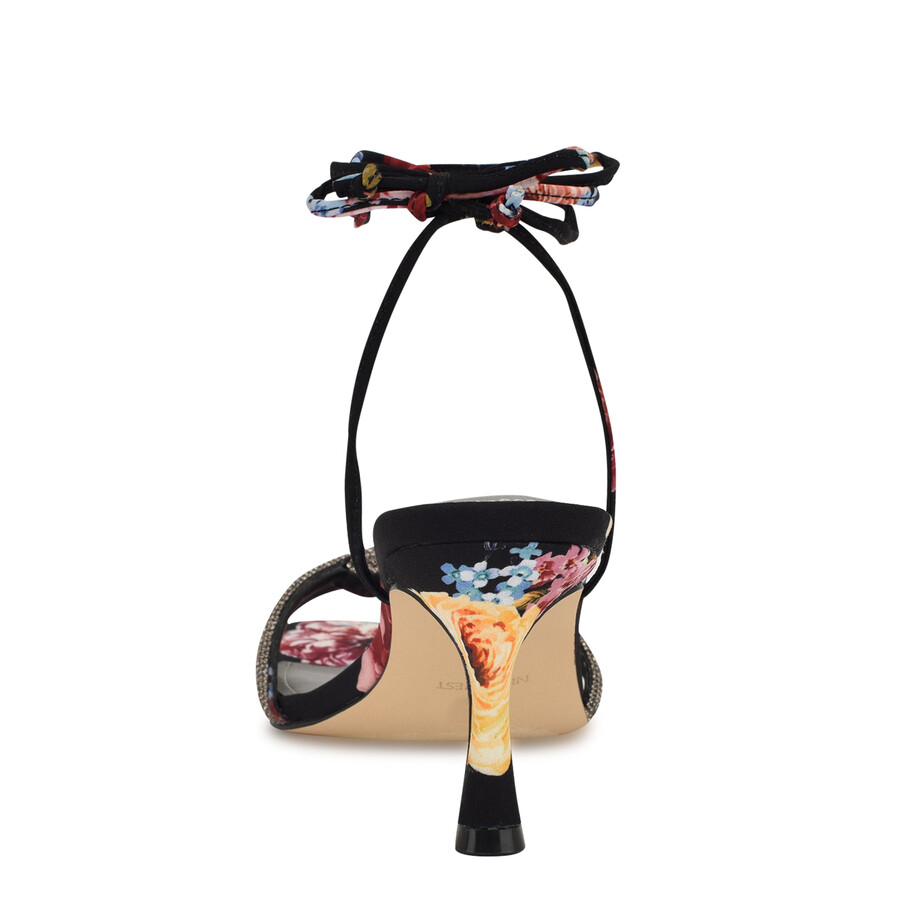 raqchel sandalen mit knöchelriemen und strass-schleife