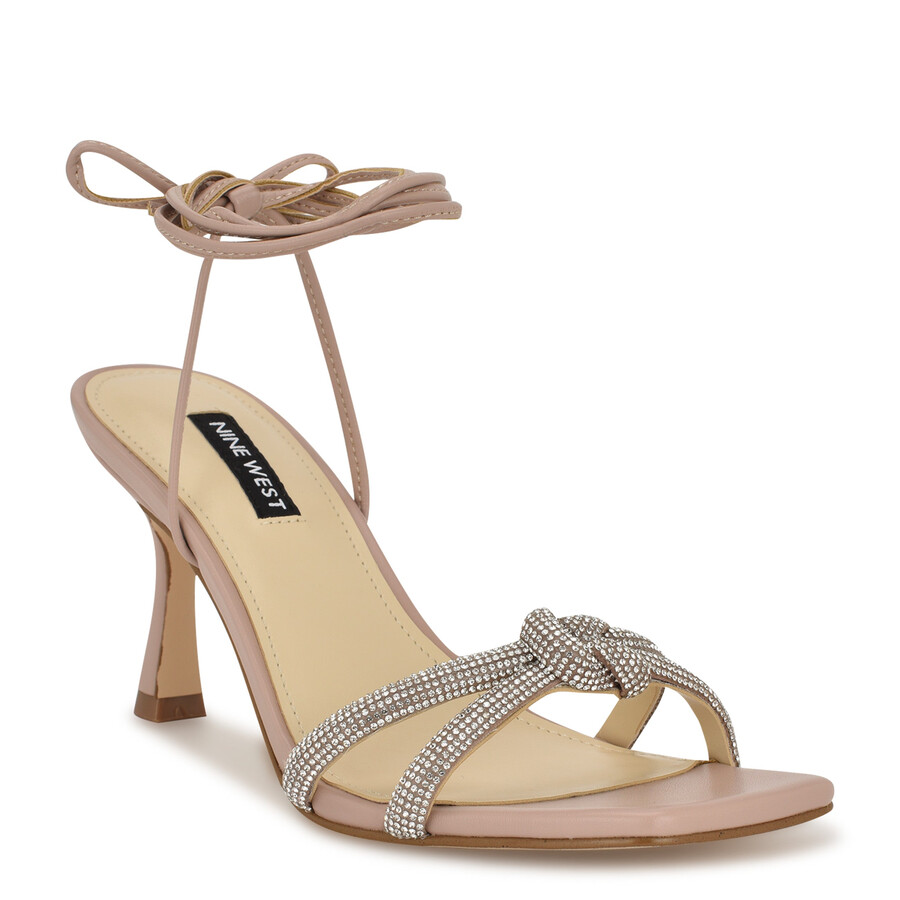 raqchel sandalen mit knöchelriemen und strass-schleife