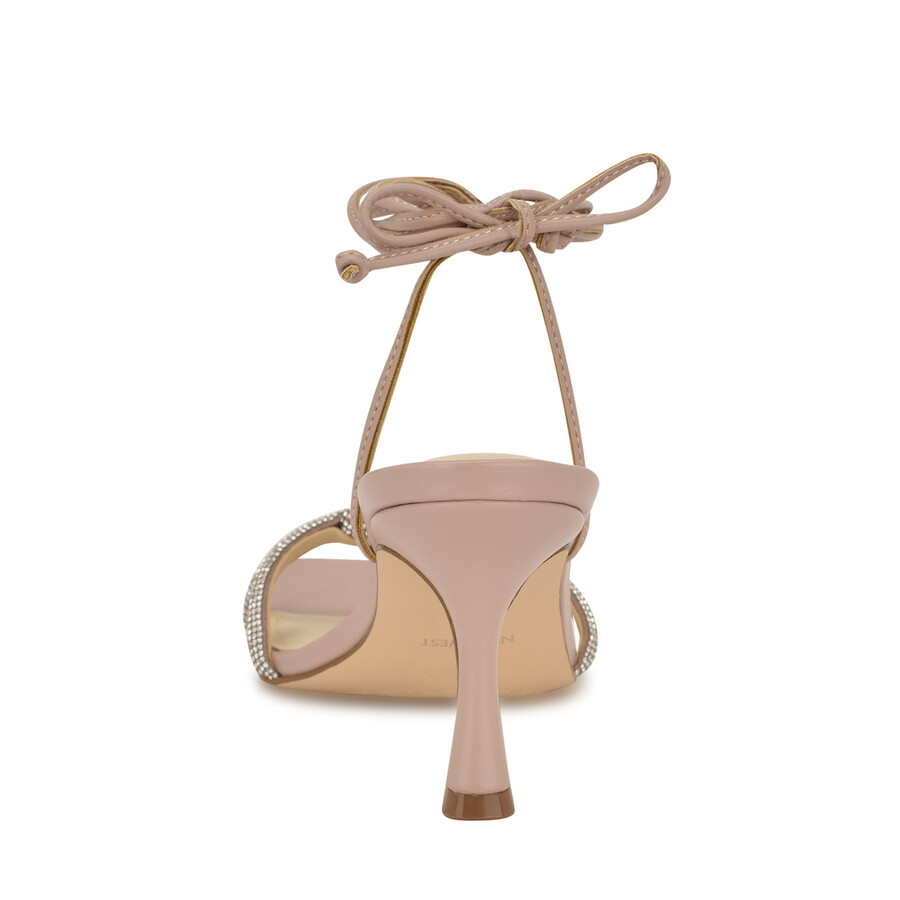 raqchel sandalen mit knöchelriemen und strass-schleife