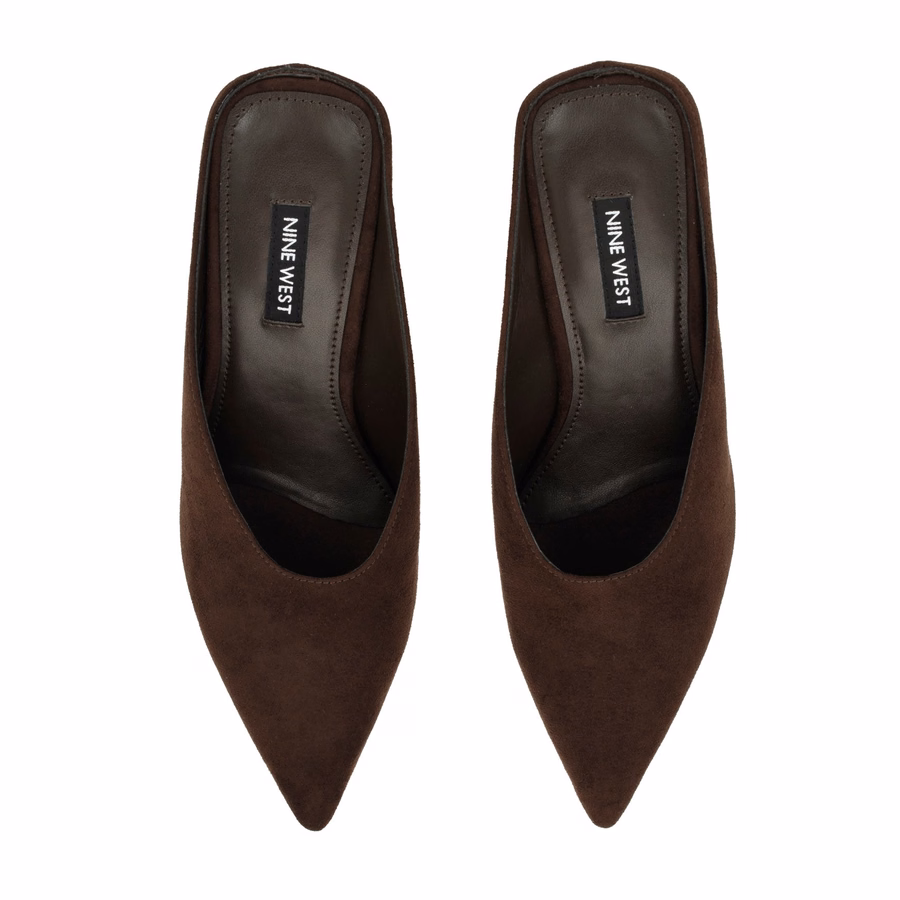 Lanah Wedge Mules - Dunkelbraun