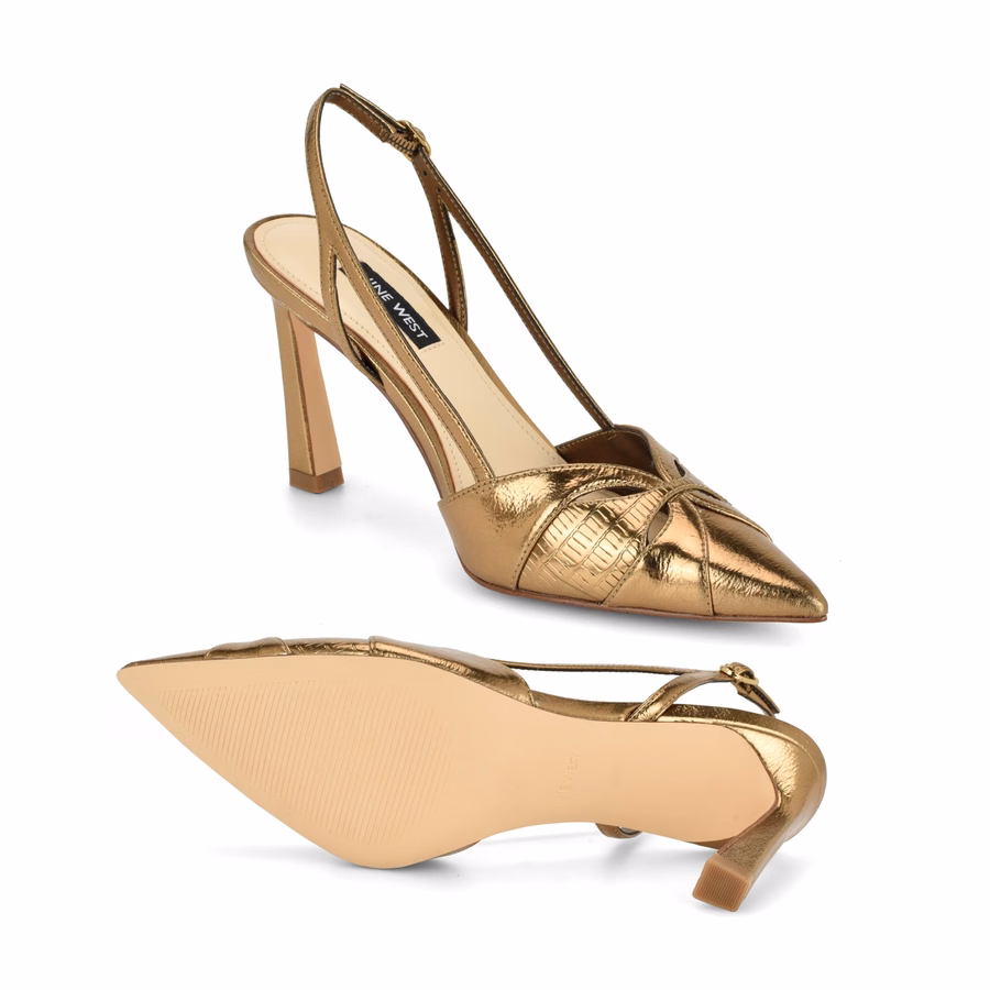 Darella Slingback-Pumps – Bronze