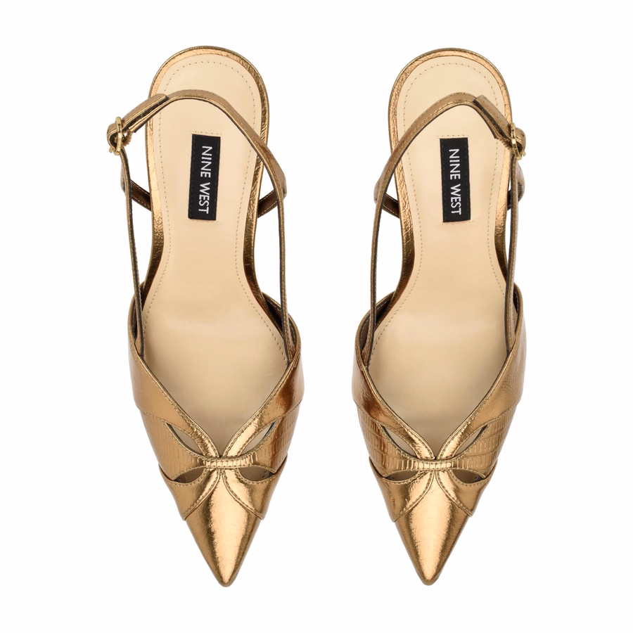 Darella Slingback-Pumps – Bronze