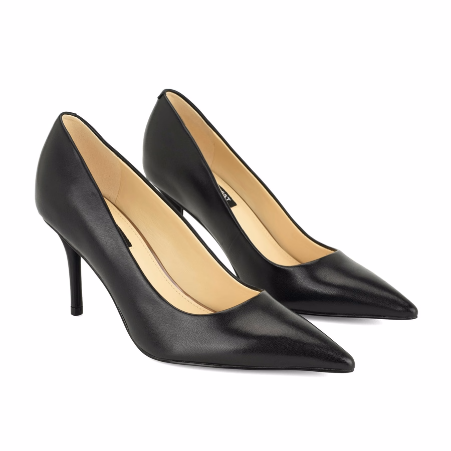 Merran Lederpumps – Schwarzes Leder