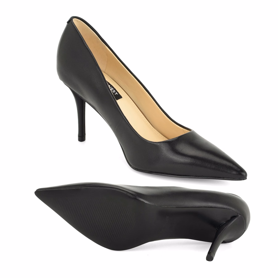 Merran Lederpumps – Schwarzes Leder