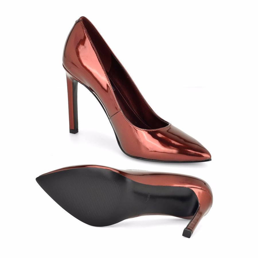 Tatiana Pumps Mit Spitzer Zehenpartie – Roter Lacklederbezug