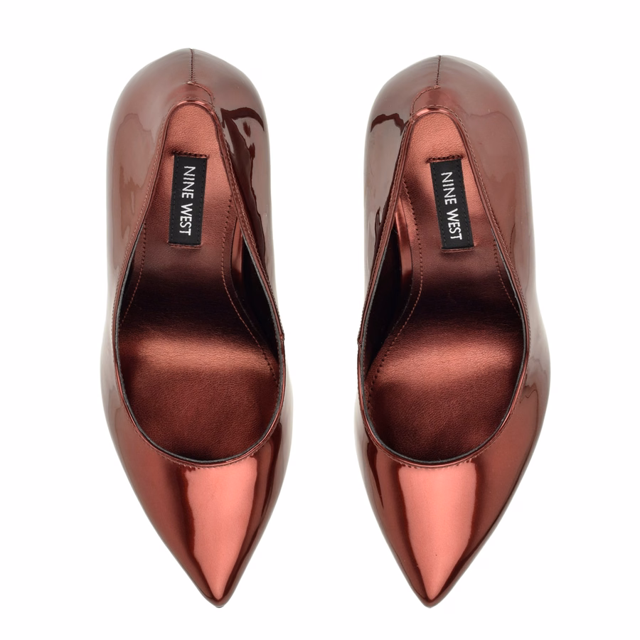 Tatiana Pumps Mit Spitzer Zehenpartie – Roter Lacklederbezug