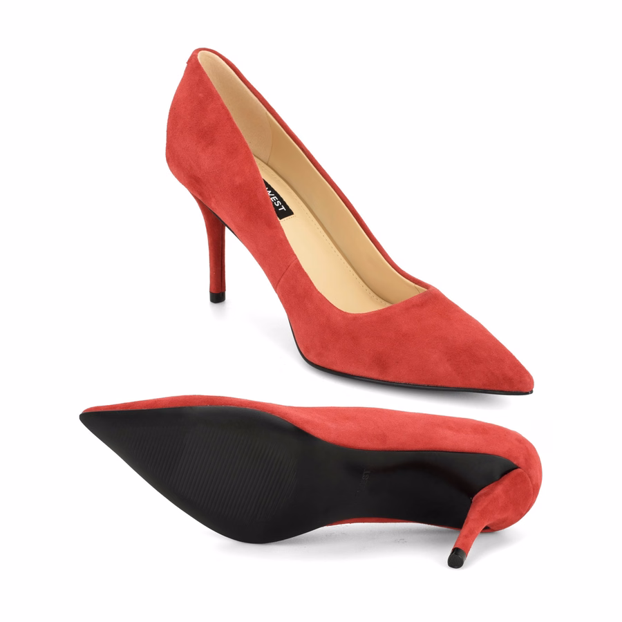 Merran Lederpumps - Rotes Wildleder
