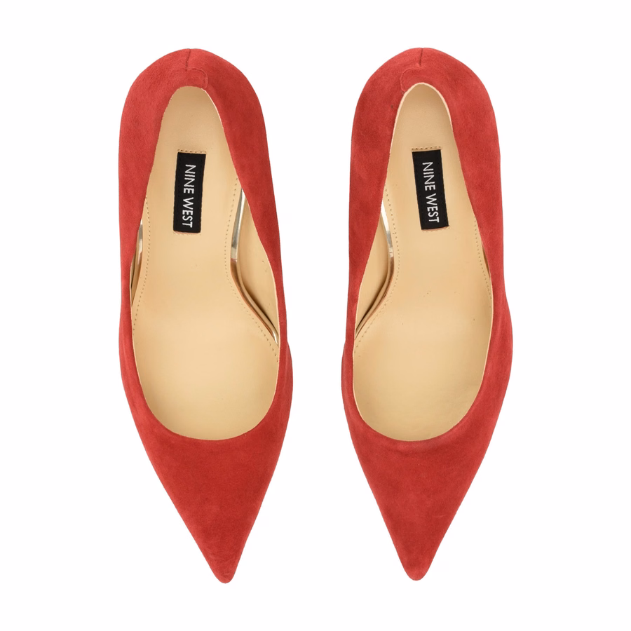 Merran Lederpumps - Rotes Wildleder