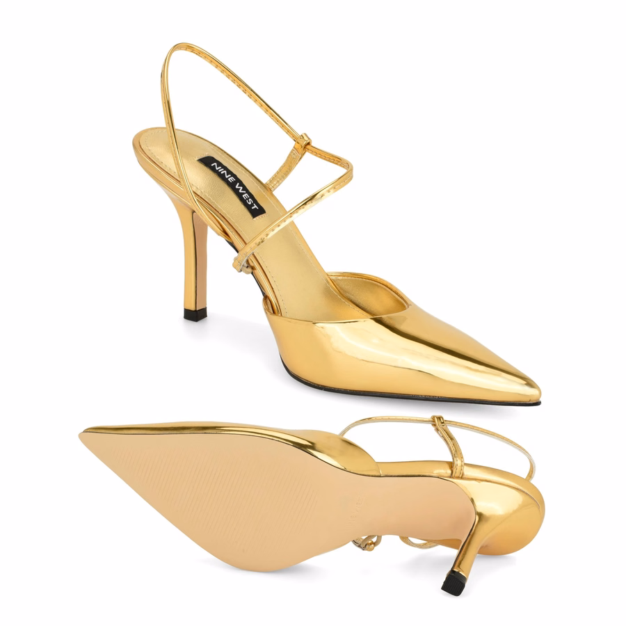 Galora Slingback-Pumps – Hellbronze