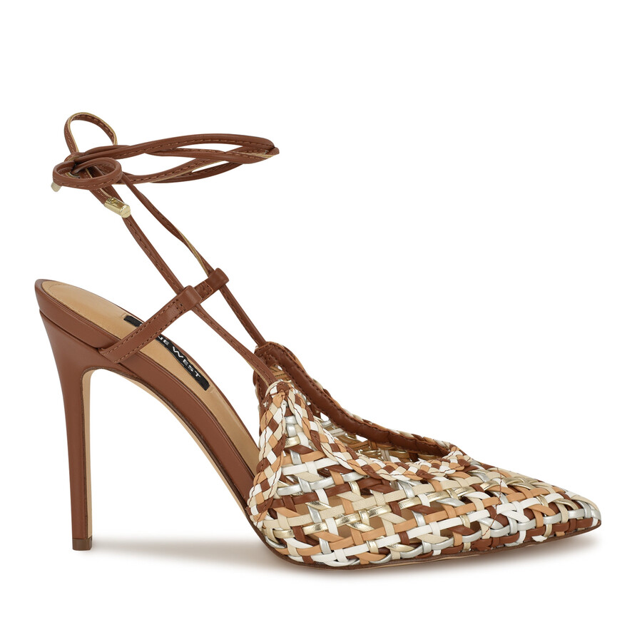 fessla – gewebte pumps mit knöchelriemen