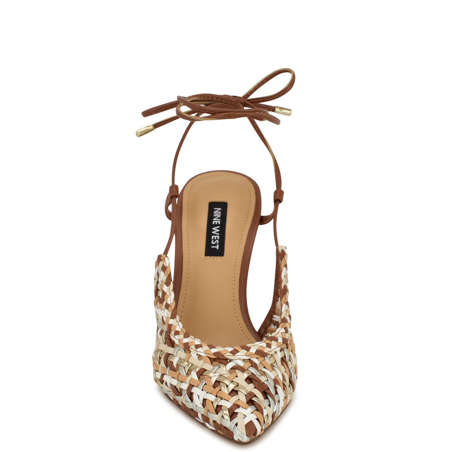 fessla – gewebte pumps mit knöchelriemen