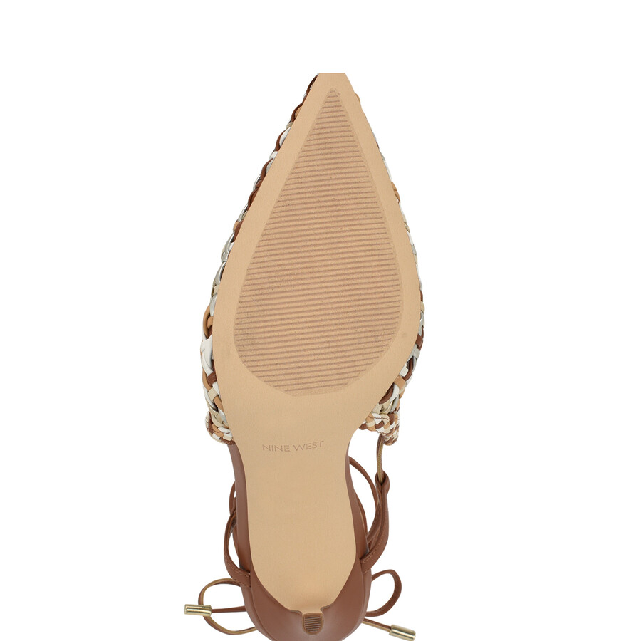 fessla – gewebte pumps mit knöchelriemen