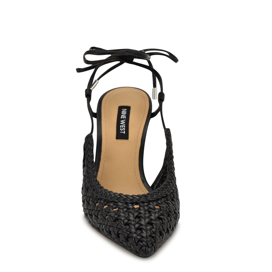fessla – gewebte pumps mit knöchelriemen