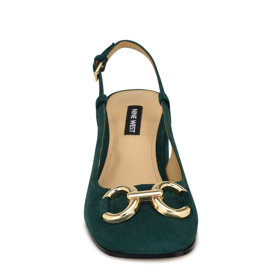 slingback-pumps mit gegossenem blockabsatz