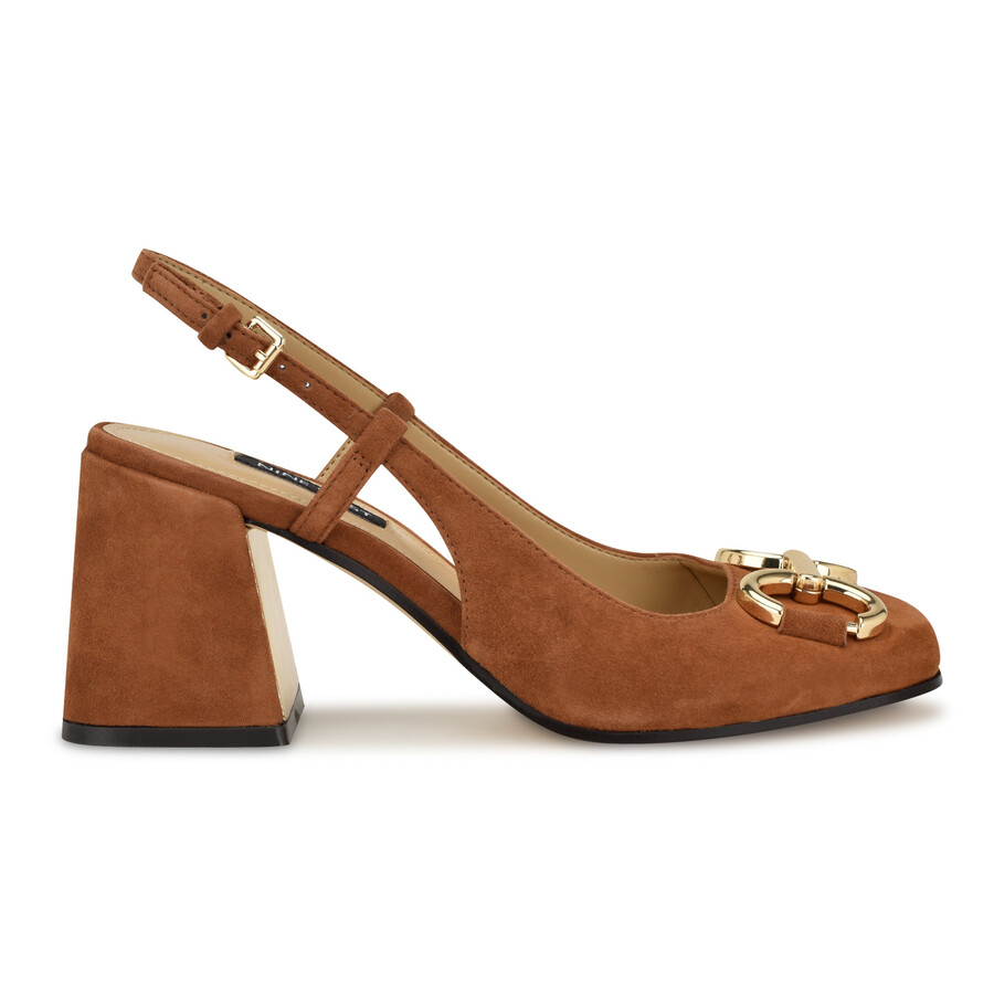 slingback-pumps mit gegossenem blockabsatz