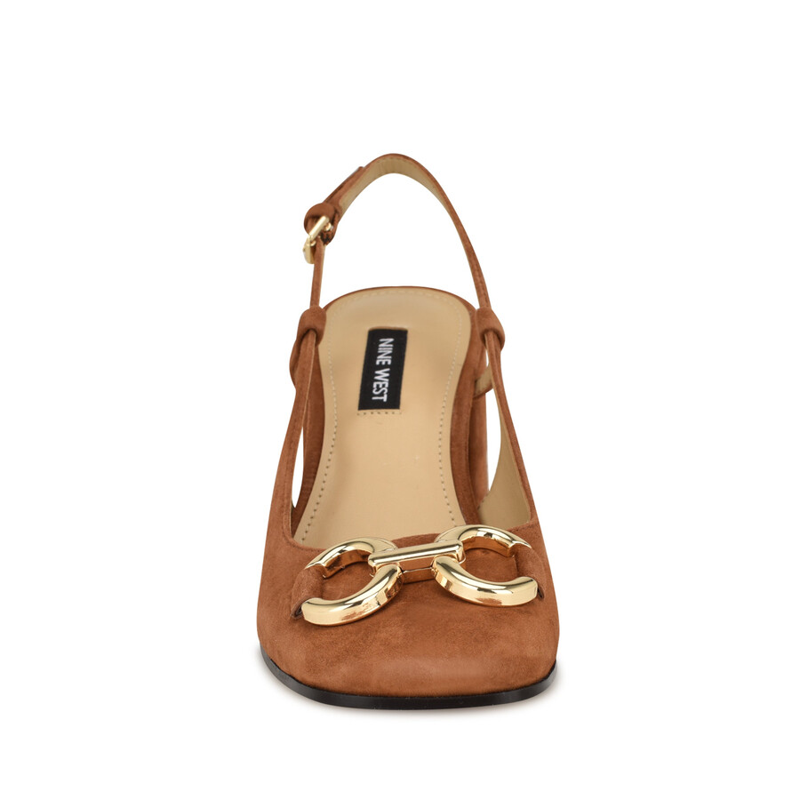 slingback-pumps mit gegossenem blockabsatz