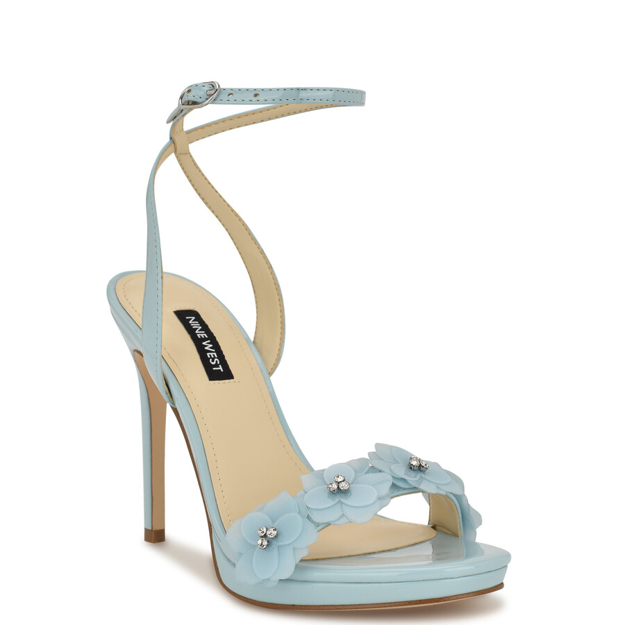 hübsche plateau-sandalen mit blumenmuster