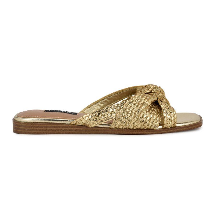 flache slide-sandalen omansa