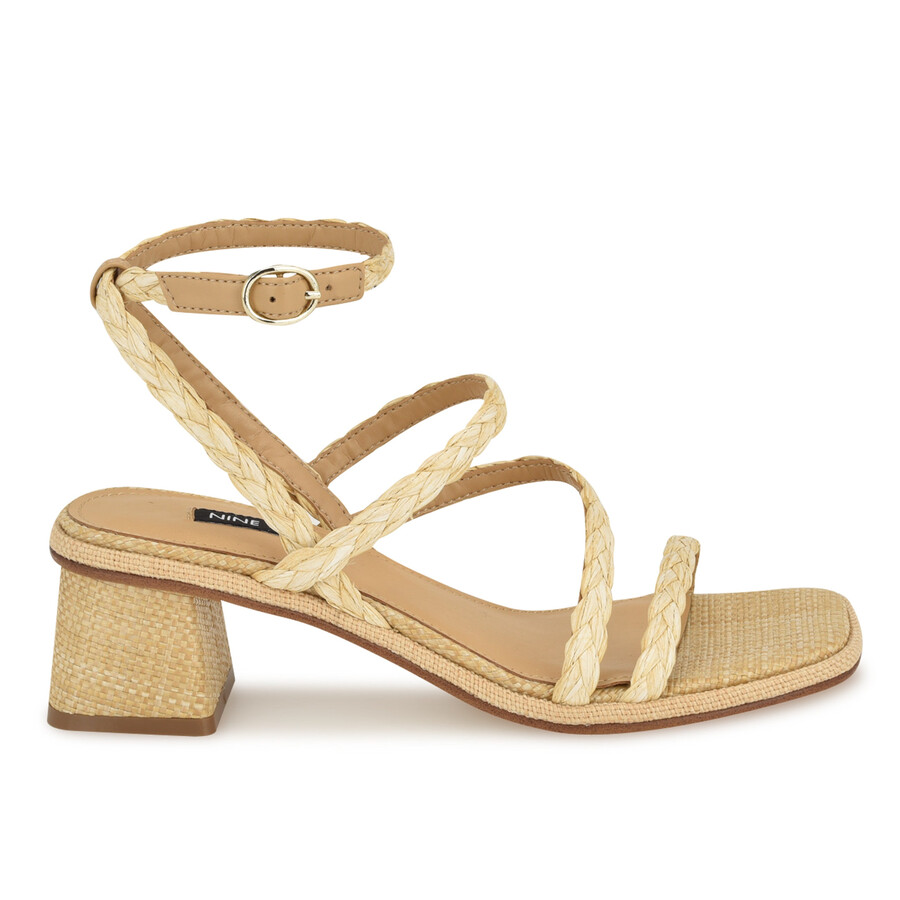 emolly raffia-sandalen mit blockabsatz
