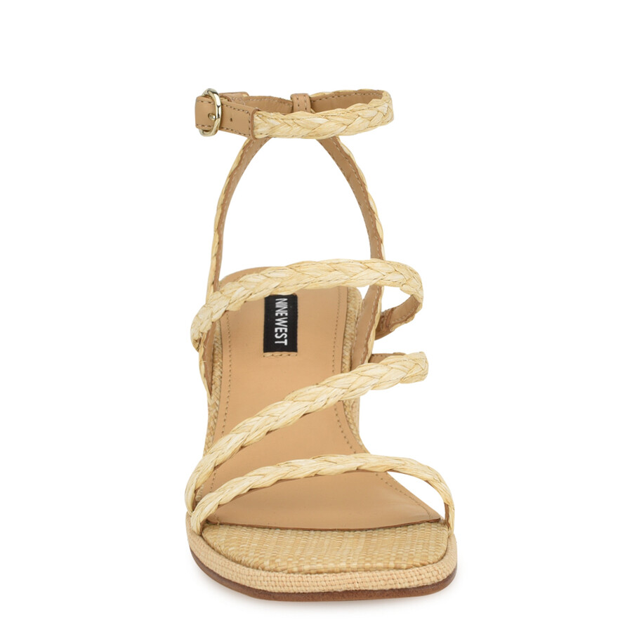 emolly raffia-sandalen mit blockabsatz
