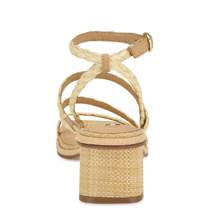 emolly raffia-sandalen mit blockabsatz