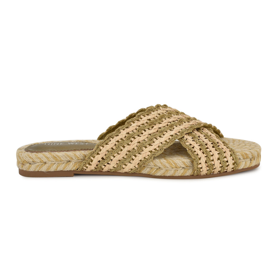 flache slide-sandalen von animay