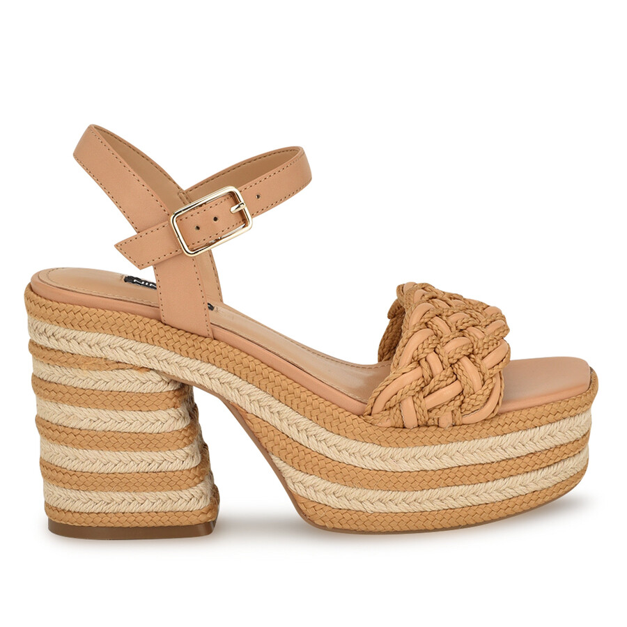 cinka gewebte plateausandalen