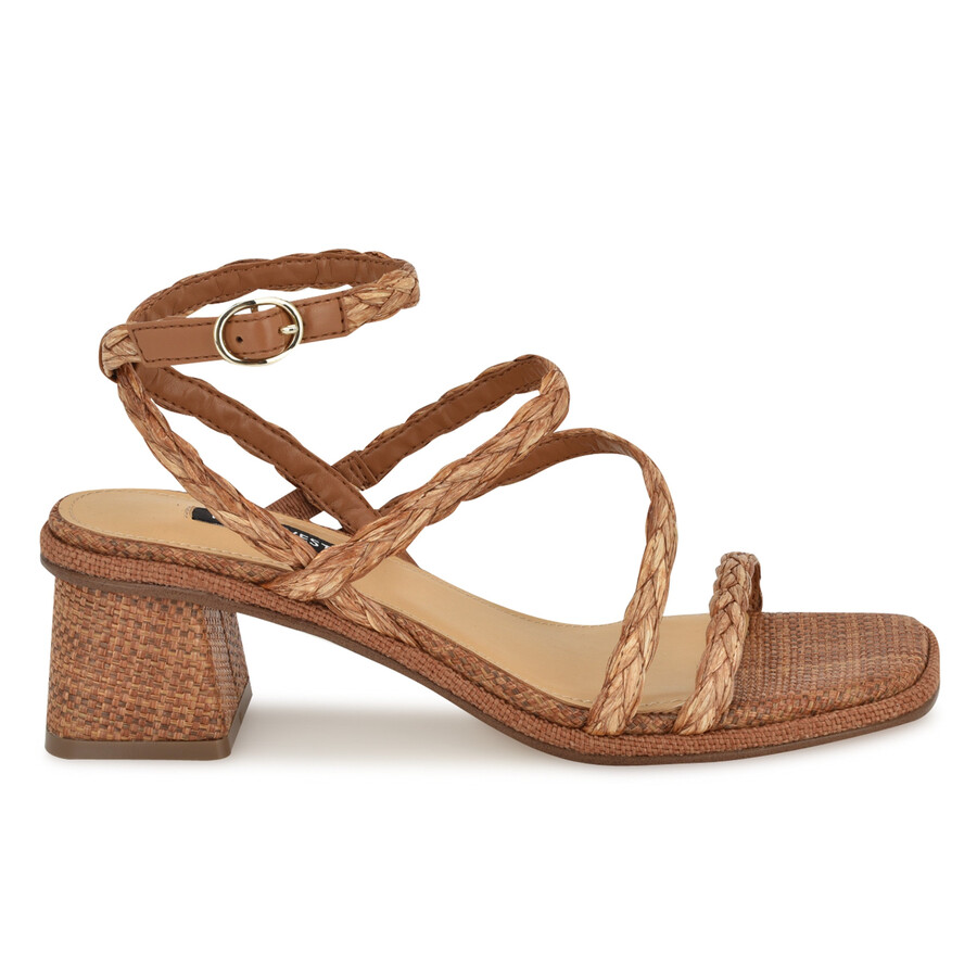 emolly raffia-sandalen mit blockabsatz