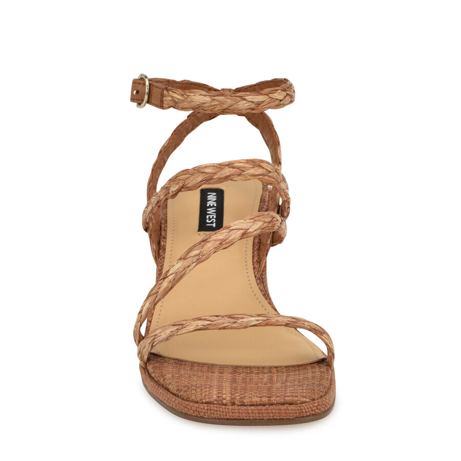 emolly raffia-sandalen mit blockabsatz