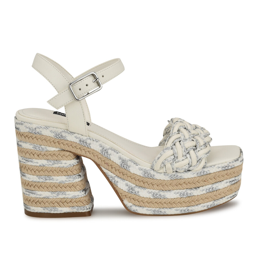 cinka gewebte plateausandalen