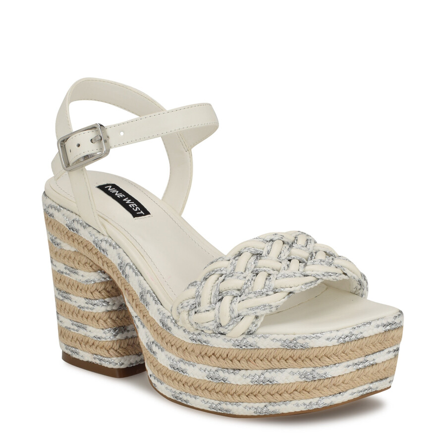 cinka gewebte plateausandalen